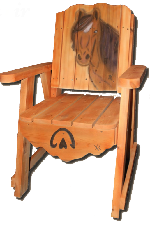 Whimsical Cottage Deck Chair, deck chair, deck lounge chair, patio furniture